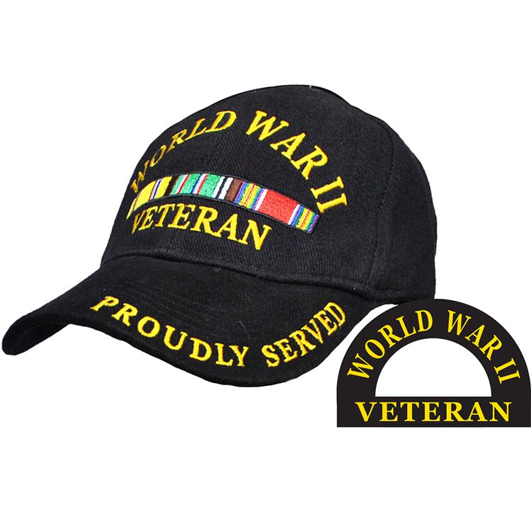 CP00595 Cap - World War II Veteran, Service Ribbon