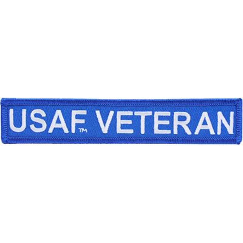 PM3589 Patch - USAF, Tab Veteran - White & Blue - 6 x 1.13 in.