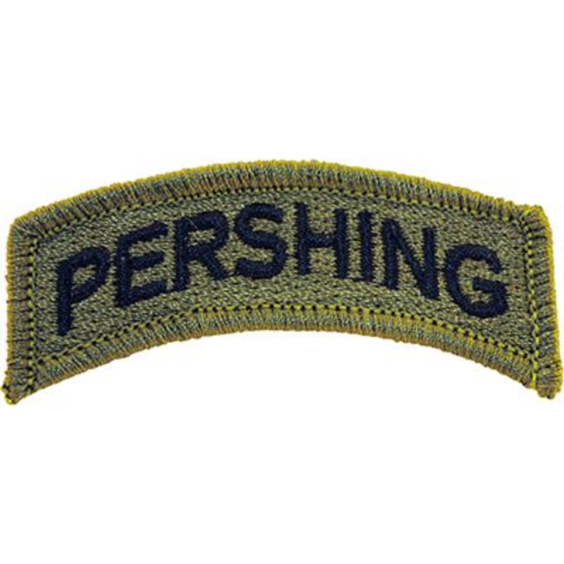 PM3777 Patch - Army, Tab, Pershing - 2.5 x 0.75 in.