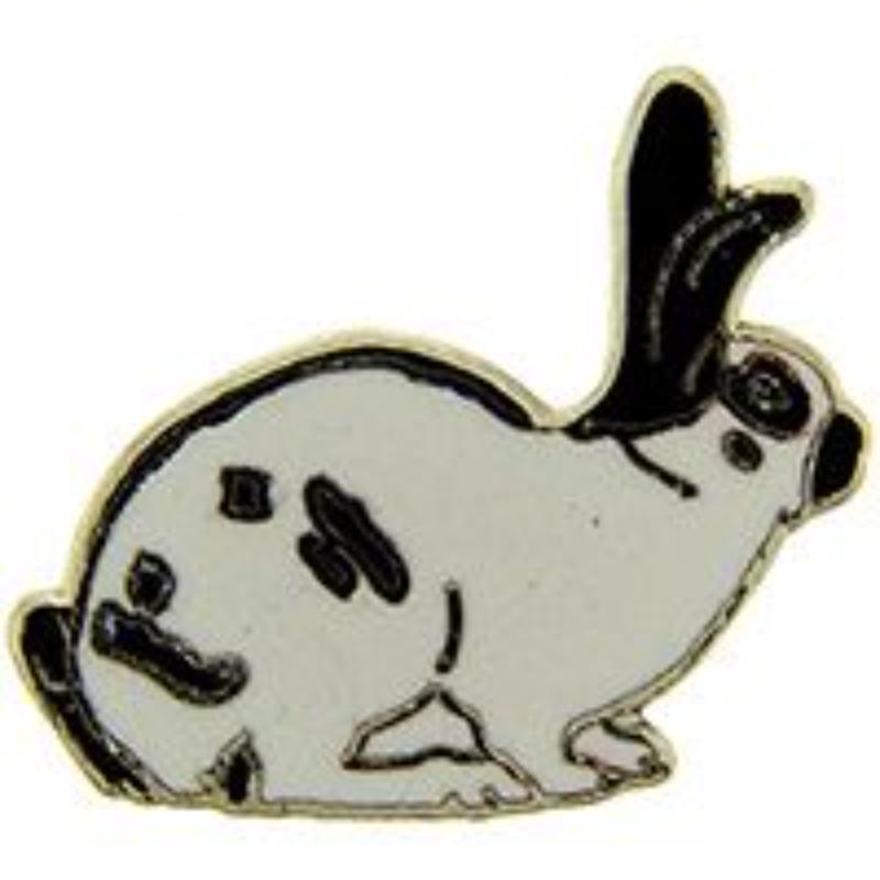 P00195 Pin - Rabbit, Checker - 1 in.