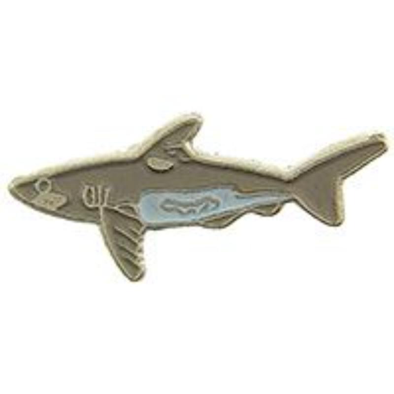 P00234 Pin - Fish, Shark, Great White - 1 in.