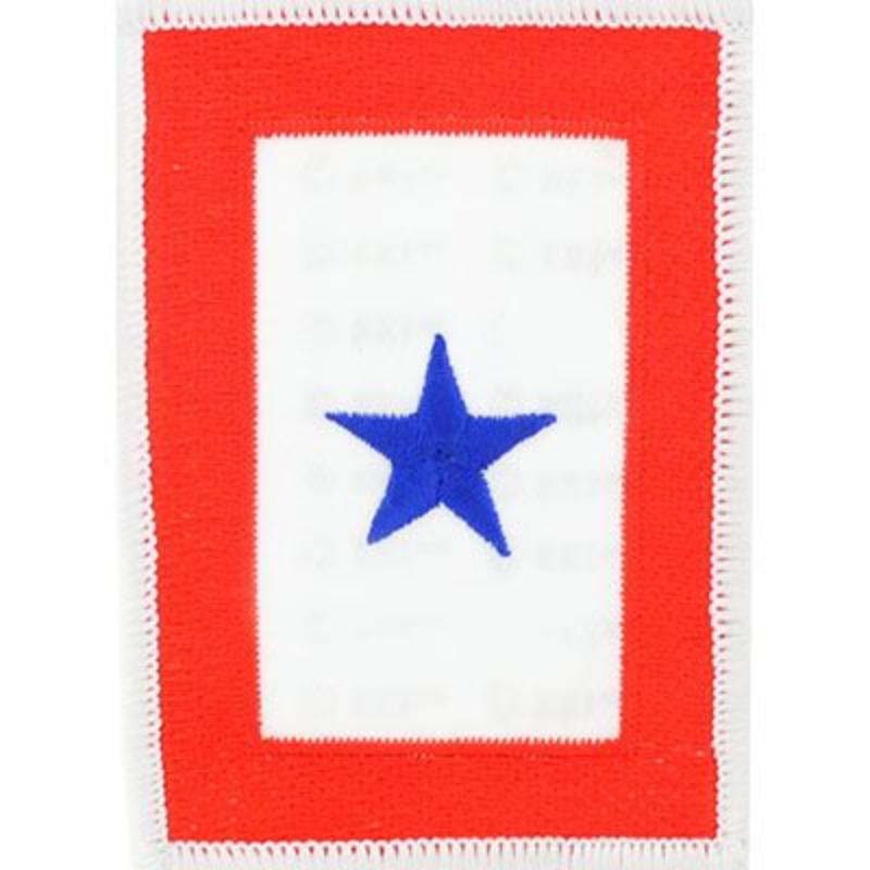 Family Member In Service Blue Star Patch - 3.5 in. - Durable Design