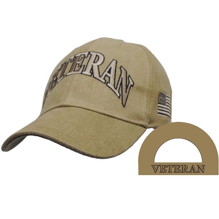 CP00806 Cap - Veteran Letters - Dark Desert