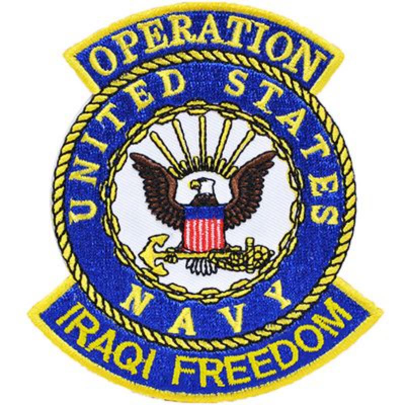PM1167 Patch - Iraqi Freedom USN - 4 in.