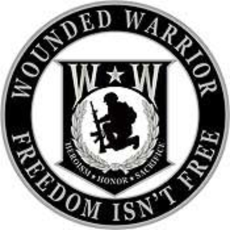 P12810 Pin - Wounded Warrior - Freedom Isnt Free - 1 in.