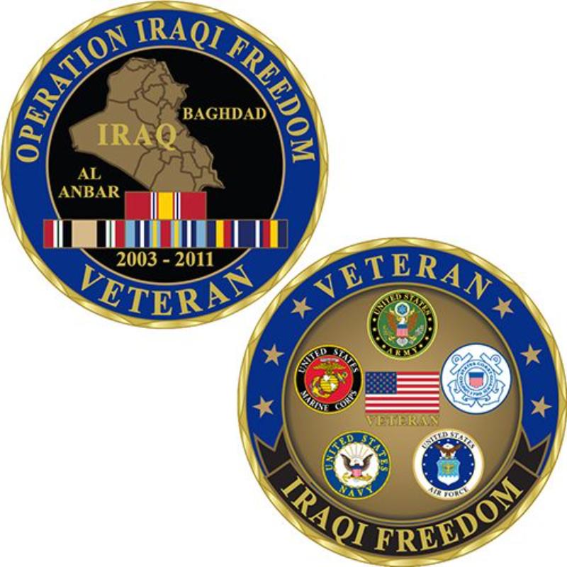 Picture of Eagle Emblems CH0306 Challenge Coin - Iraqi Freedom - 1.75 in.