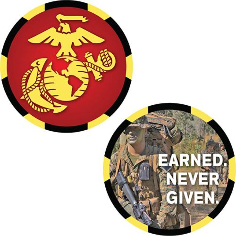 CH3520 Challenge Coin - USMC Logo - 1.75 in.