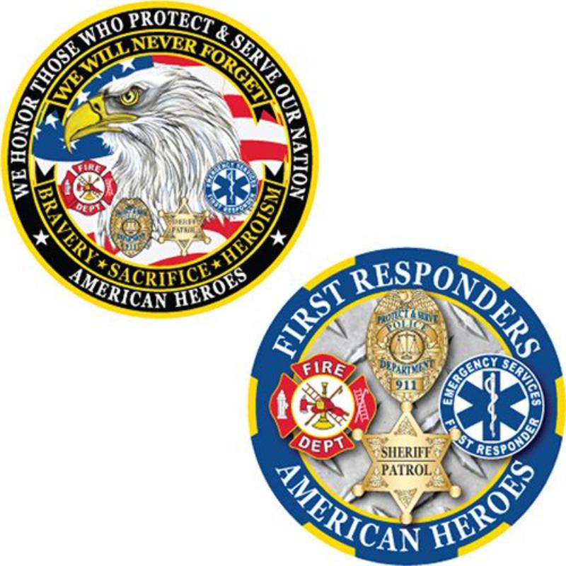 Picture of Eagle Emblems CH3625 Challenge Coin - American - 1.75 in.
