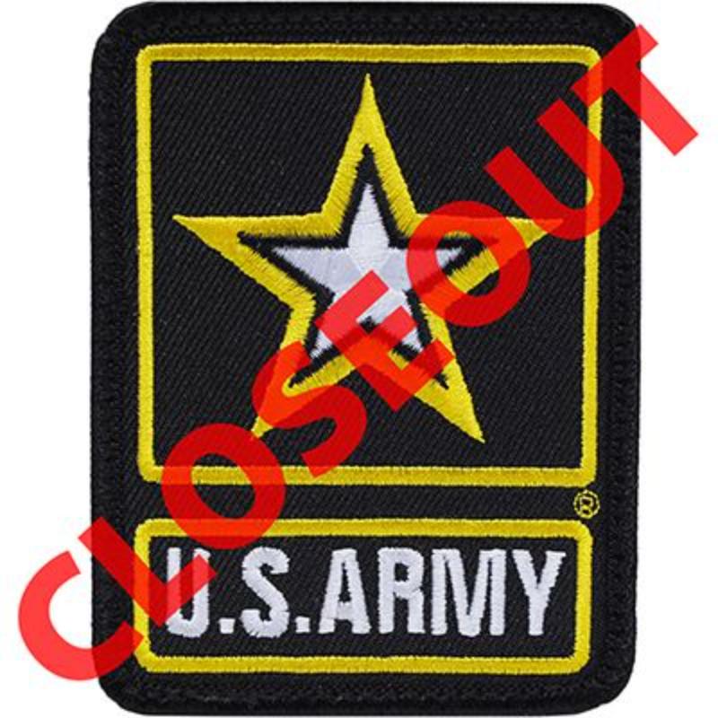 PM0518V Patch - Army Logo - 3V - Cloth Hook & Eye - 3.5 in.