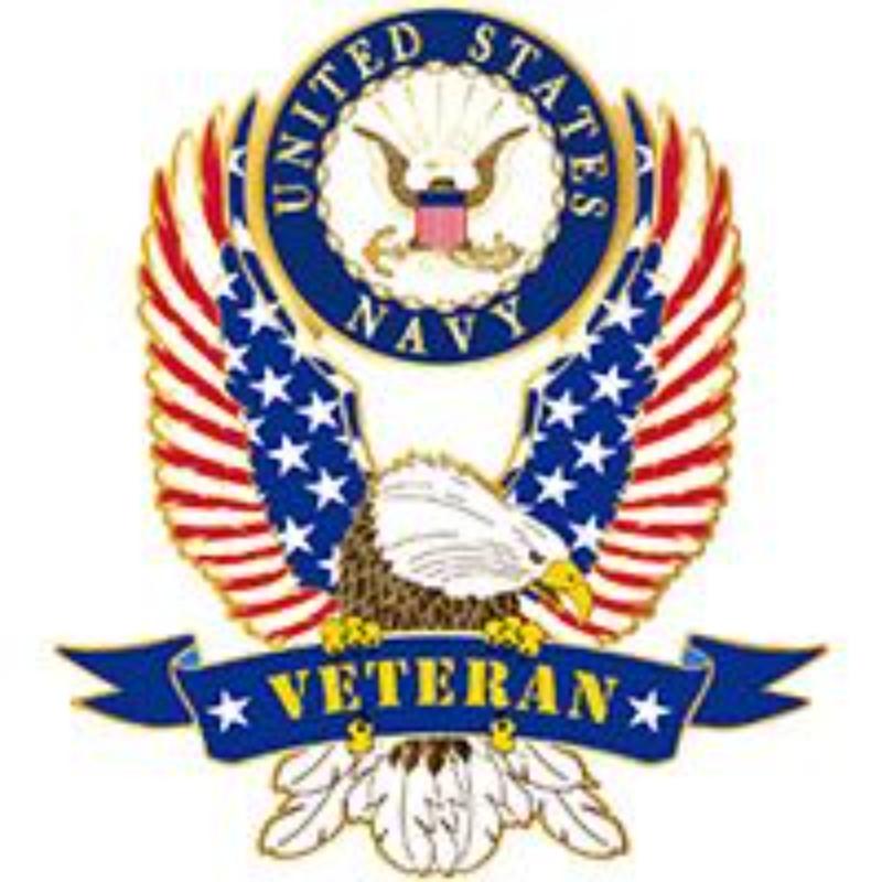 P16386 Pin - USN, Veteran Eagle - 1.63 in.