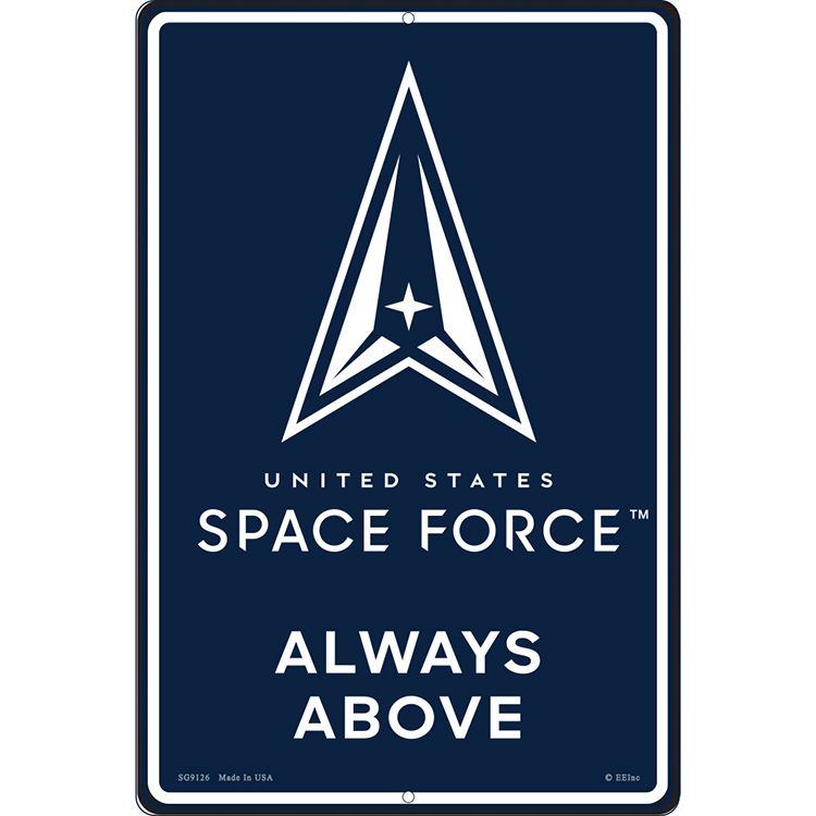SG9126 Sign - U.S.Space Force, Above - 12 x 18 in.