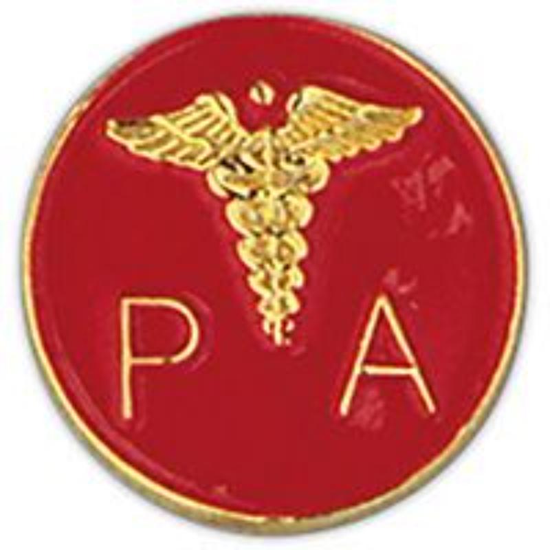 P15329 Pin - Medical, Caduceus, Physician Assistant - 1 in.