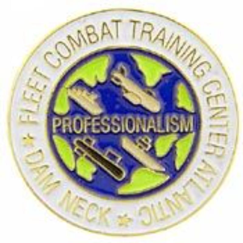 P15421 Pin - USN, School, Fleet - Training - 1 in.