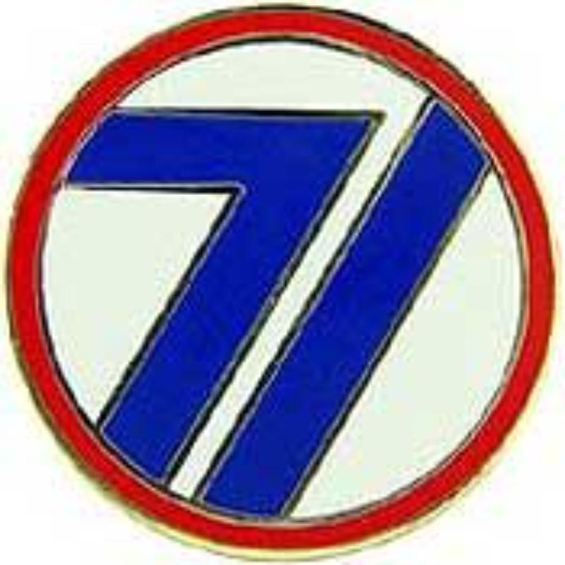 Army 71st Infantry Division Pin - Gold - 1 in. - Durable Design