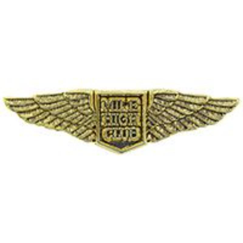 P15564 Mini Wing Pin - Mile High Club - 1.25 in.