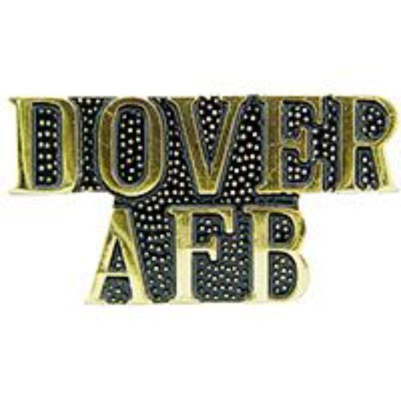 P15737 Pin - USAF, Script Dover Air Force Base - 1.125 in.