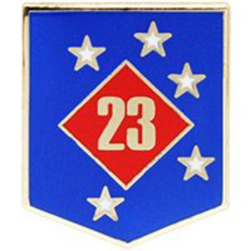 P15802 Pin - USMC, 23Rd Regiment - 1 in.