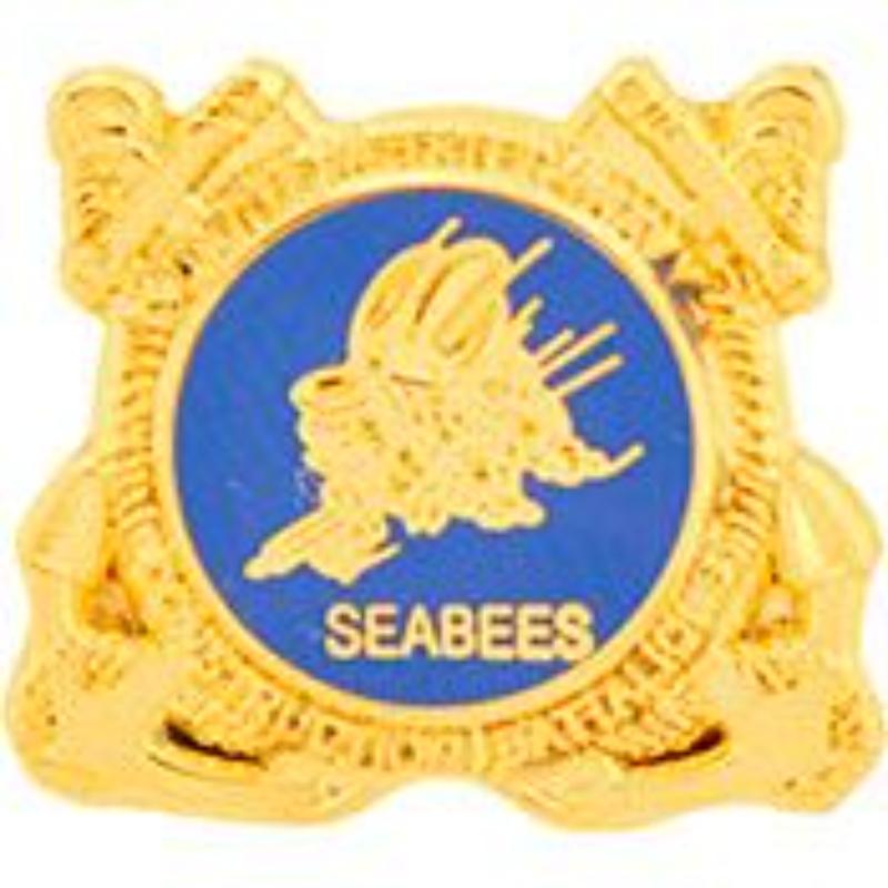 P15989 Pin - USN, Seabees, Small - 1 in.