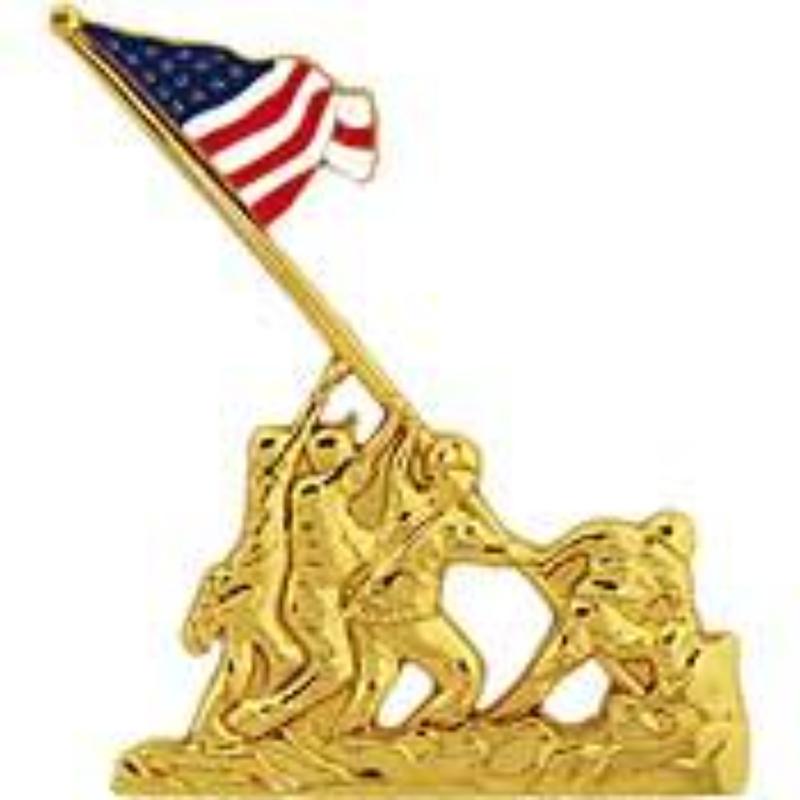 P16018 Pin - USMC, Iwo Jima, Emblem - Large - 2 in.