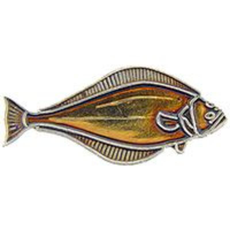 P00377 Pin - Fish, Halibut - 1 in.