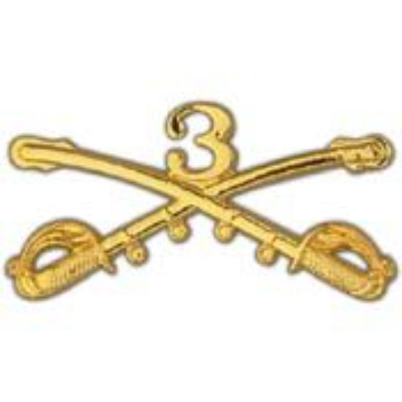 P16092 decal - Army, Cavalry Swords, 3rd - 2.25 in.