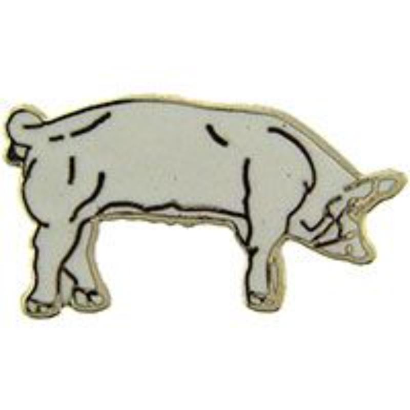 P00380 Pin - Pig, White - 1 in.