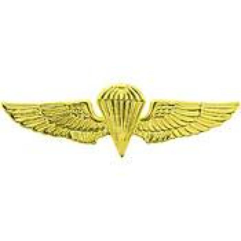 P16567 Wing Pin - USN & USMC Paratrooper, Basic - Gold - Standard - 1.5 in.