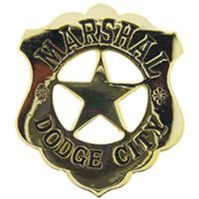 P40074 decal - Dodge City - Gold - 2 in.