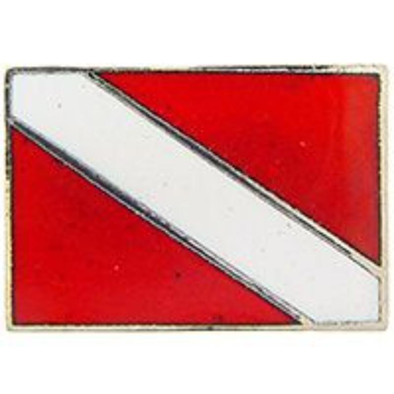 P00421 Pin - Scuba Division ing Flag - 1 in.