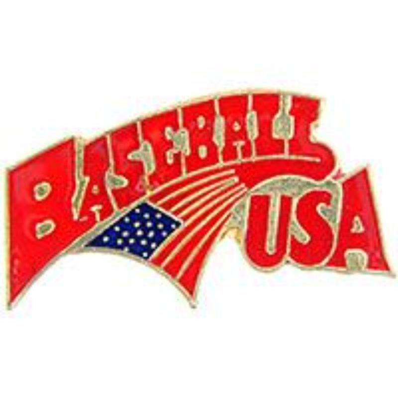 P61570 Pin - Baseball, USA - 1 in.