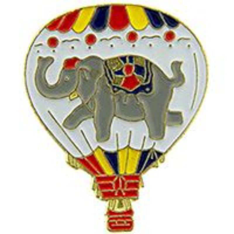 P61571 Pin - Hot Air, Elephant - 1 in.