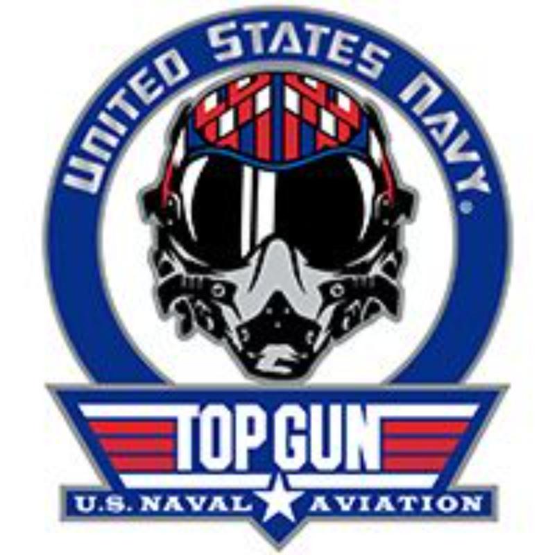 P62703 Pin - USN, Top Gun Fighter Pilot - 1.125 in.