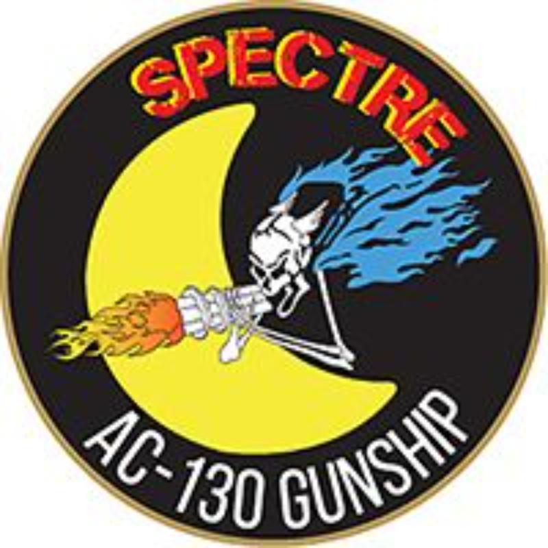 P62739 Pin - APL, AC-130U Spectre Logo - Gunship - 1 in.