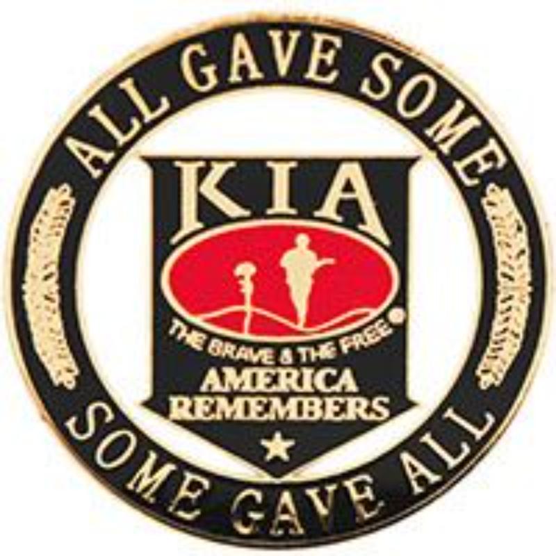 P62834 Pin - Kia, Some Gave All - 1 in.