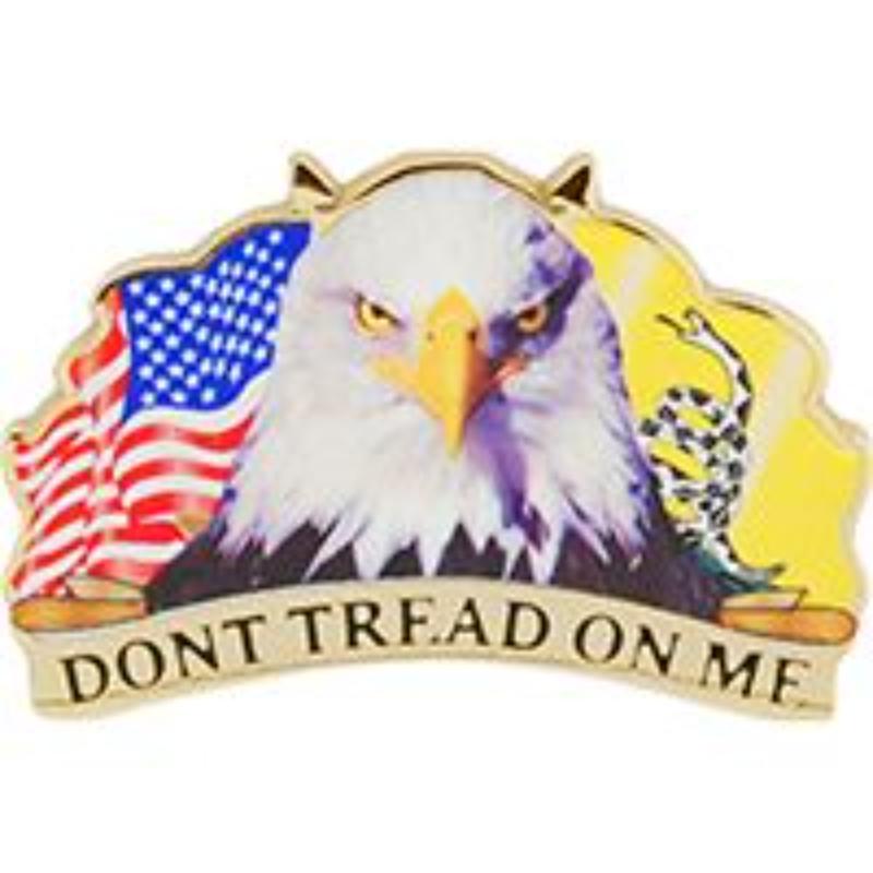 P63203 Pin - USA, Dont Tread Eagle on ME - 1.25 in.
