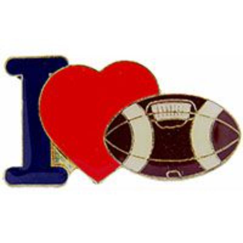 P63332 Pin - Foot, I Love - 1 in.