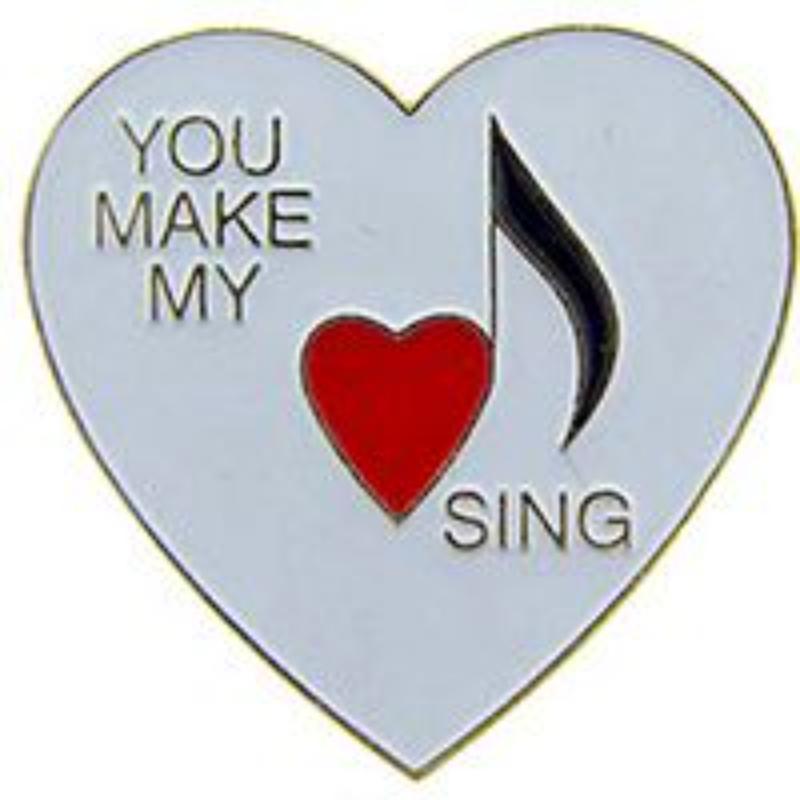 P63496 Pin - Hol, Heart, You Make - 1 in.
