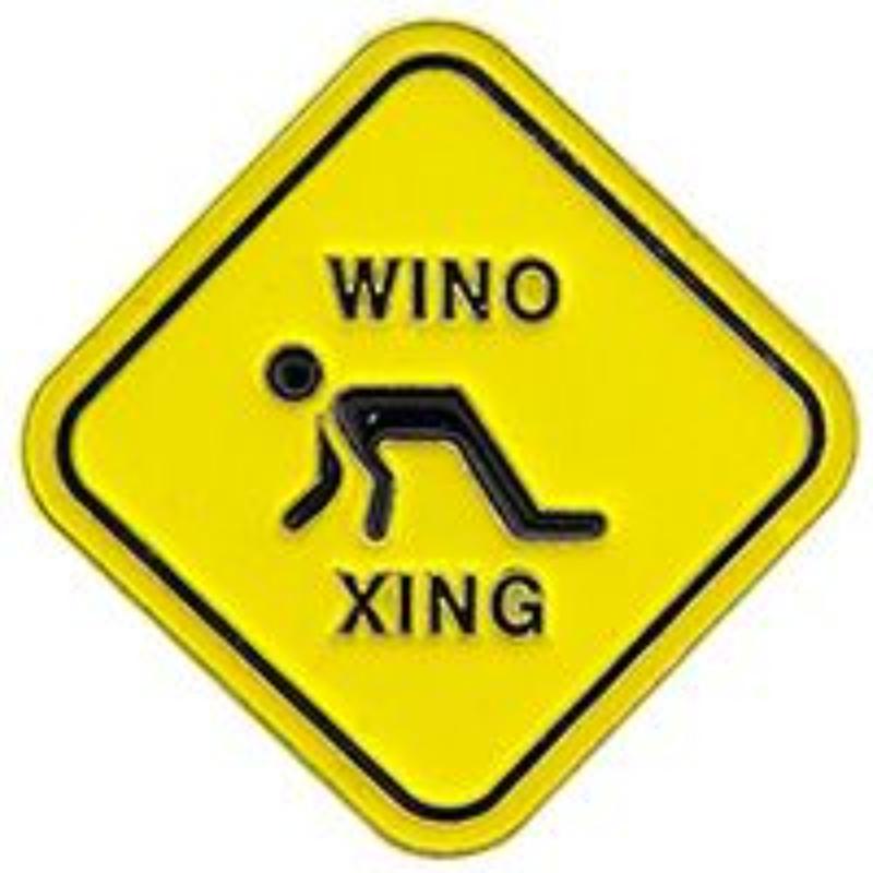 P63583 Pin - Wino Xing - 1 in.