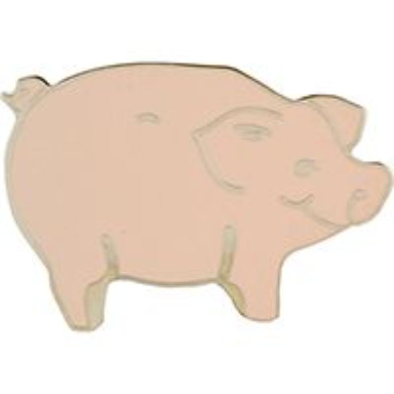 P63714 Pin - Pig, Pink - 1 in.
