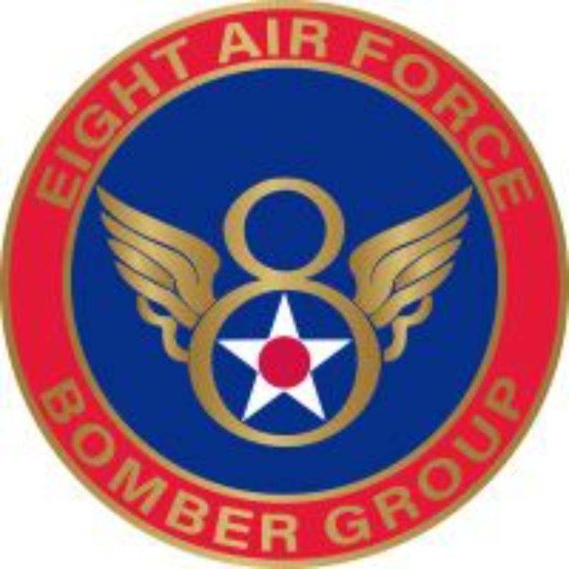 P64023 Pin - USAF, 8th, Bomber Group - 1 in.