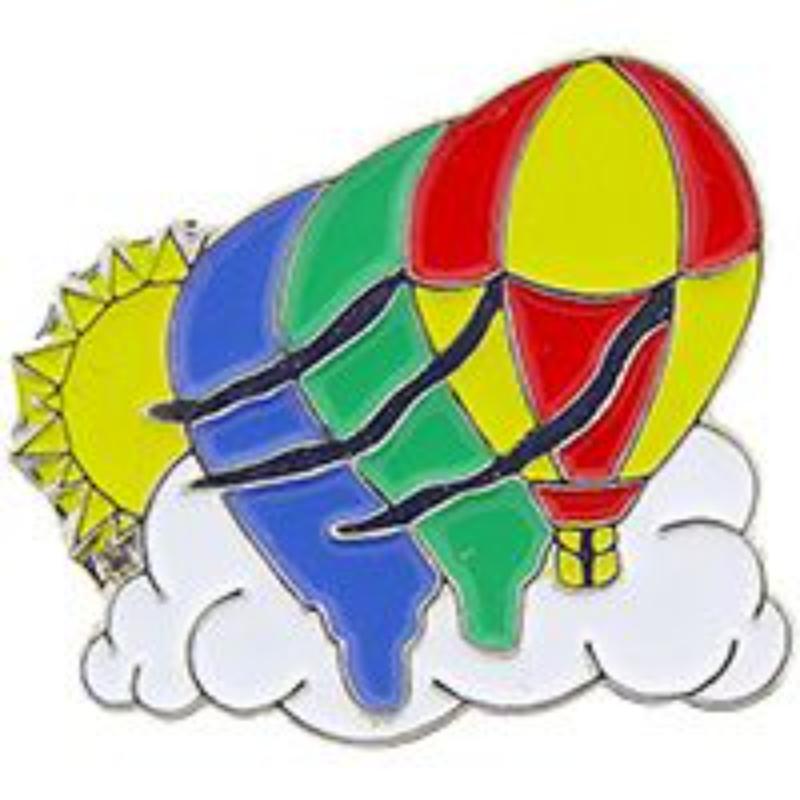 P00599 Pin - Hot Air, Baloon, Class - 1 in.