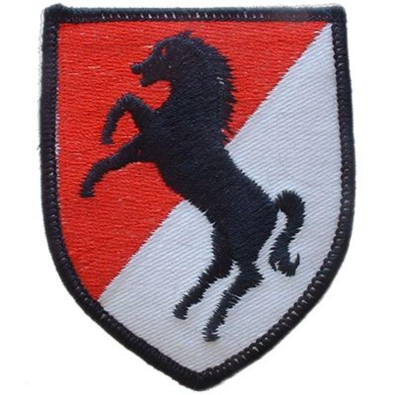 PM0087 Patch - Army, 11th Cavalry Division - 3 in.