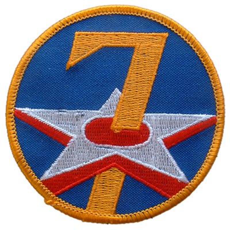 USAF 7th Patch - Blue - 3 in. - Durable Embroidery