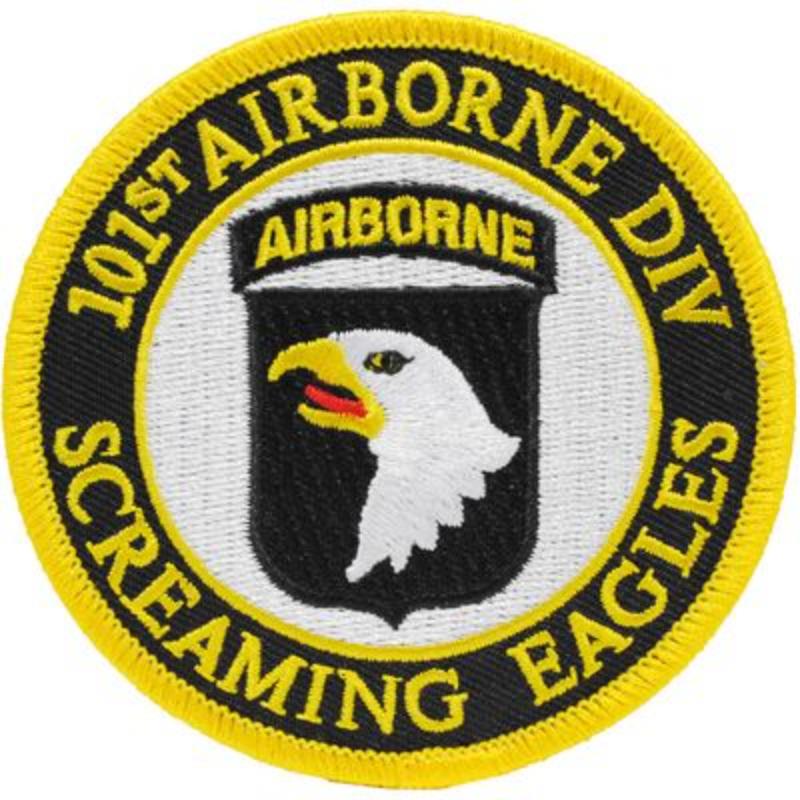 PM0178 Patch - Army, 11St Airborne - Screaming Eagles - 3 Piece - 3.63 in.