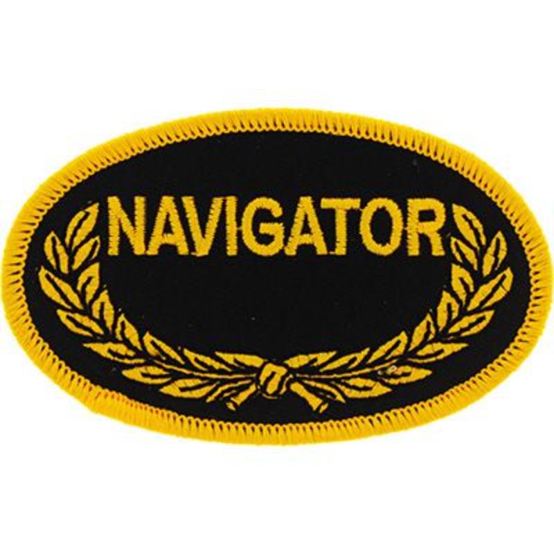 PM0197 Patch - USN, Oval, Navigator - 3.5 in.