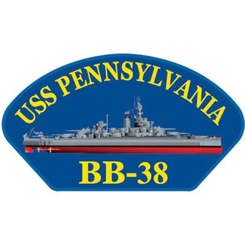 PM0222 Patch - USS, Pennsylvania - 5.25 x 3 in.