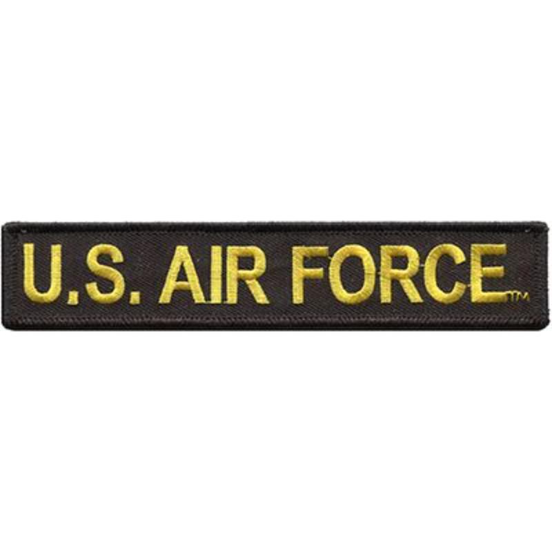 PM0241 Patch - USAF, Tab - Yellow & Black - 6 x 1.13 in.