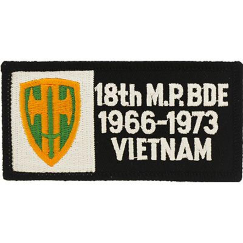 PM0324 Patch - Vietnam, decal, Army - 18th 1966-1973 - 4.13 x 2 in.