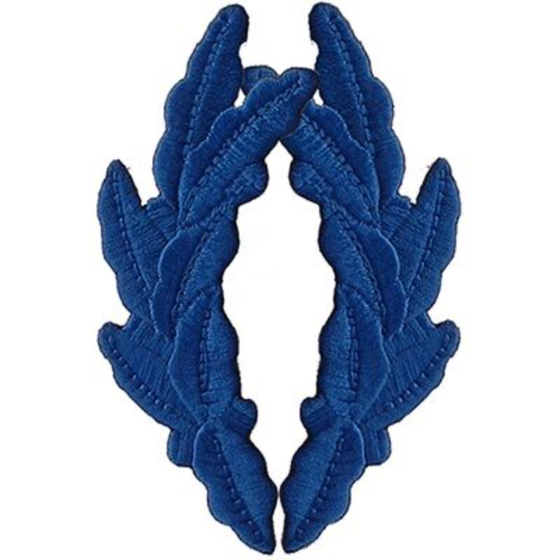PM0359 Patch - Scrambled Egg, Blue - Set of 2 - 3.75 in.