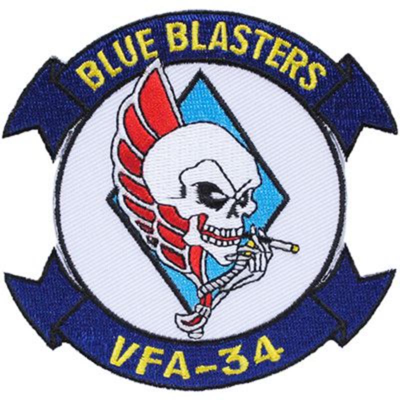PM0505 Patch - USN, Blue Blas.VA-34 - 3.5 in.